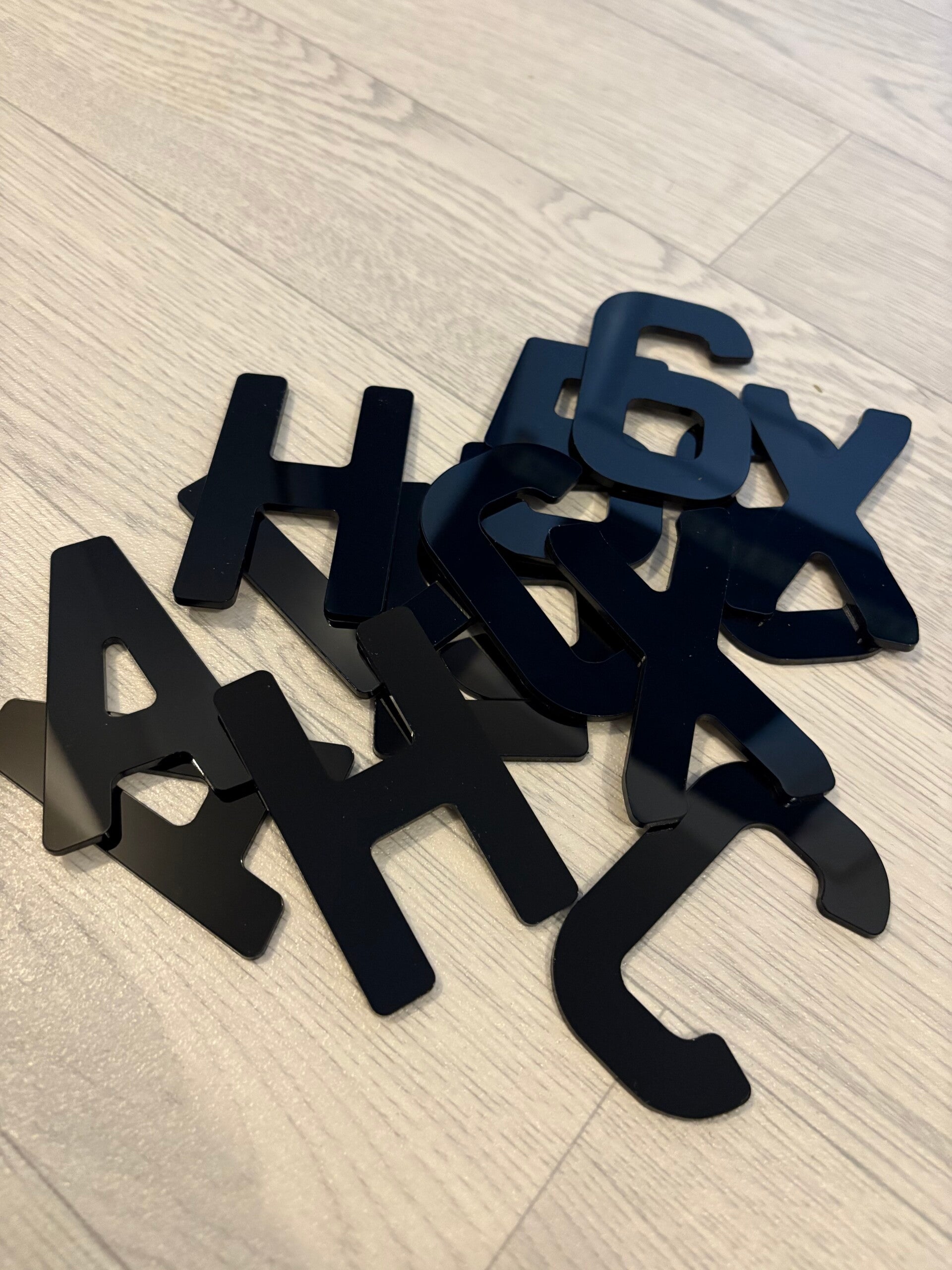 3mm 4d acrylics letters & numbers