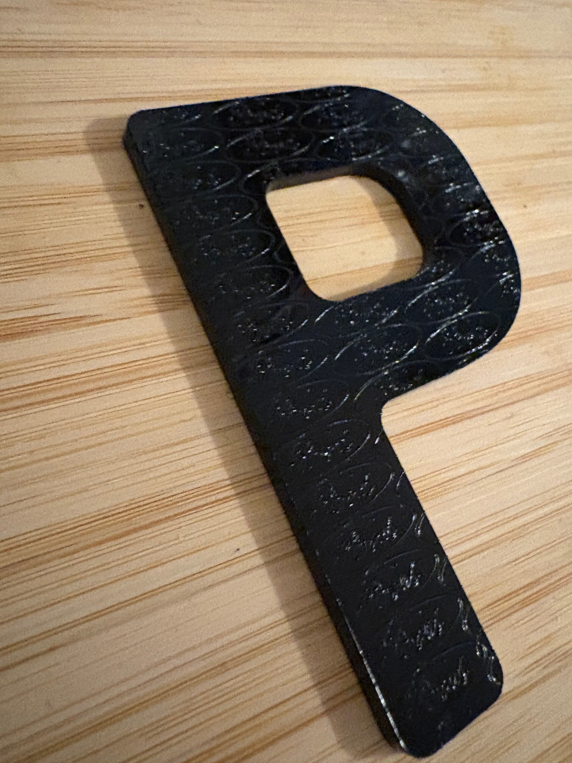 ford logo engraved letters and number