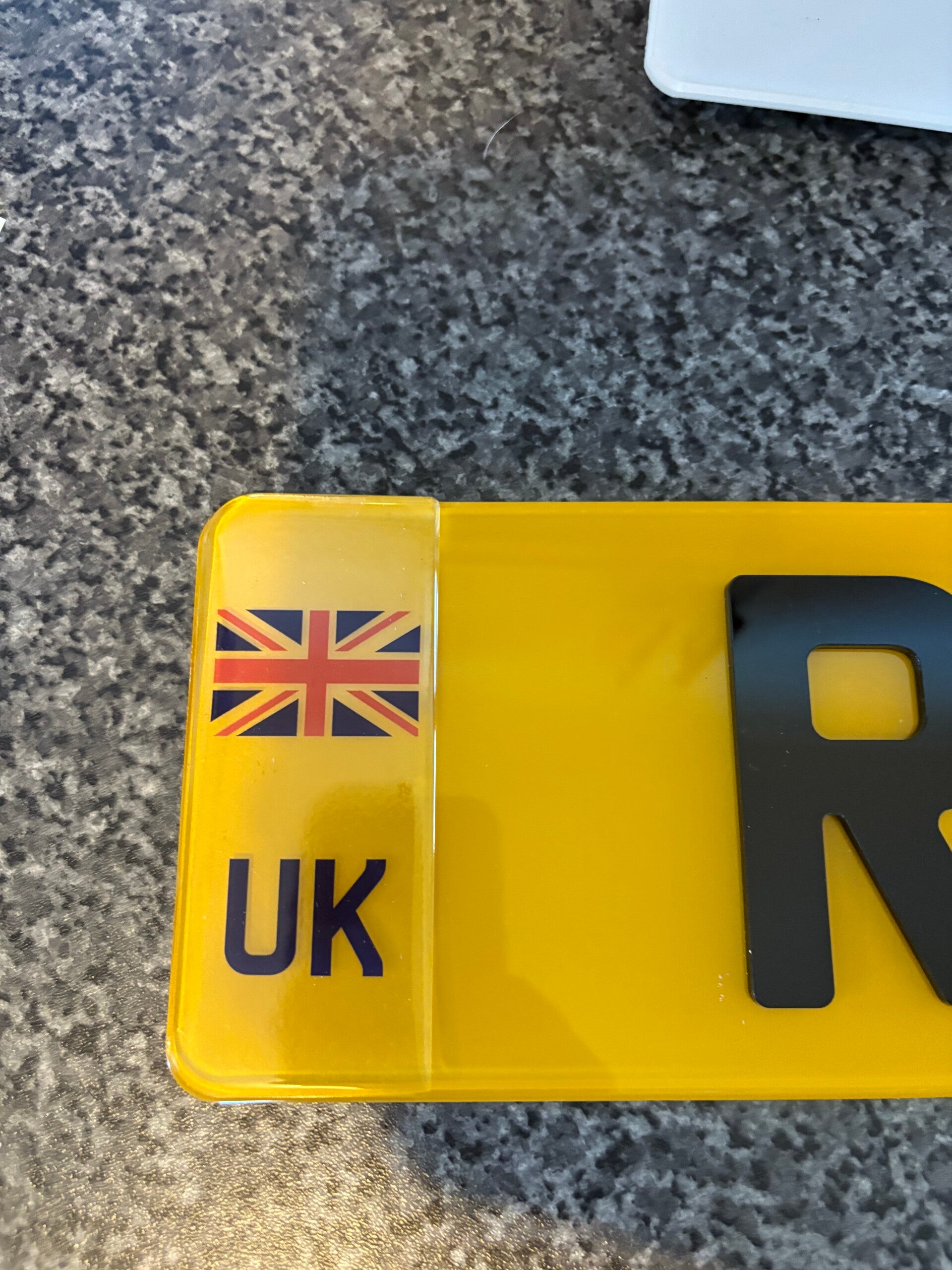 Clear uk gel badge