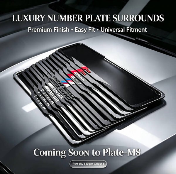 Luxury 4d acrylic number plates surrounds coming soon