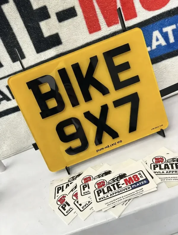9x7 motorbike / quad number plate
