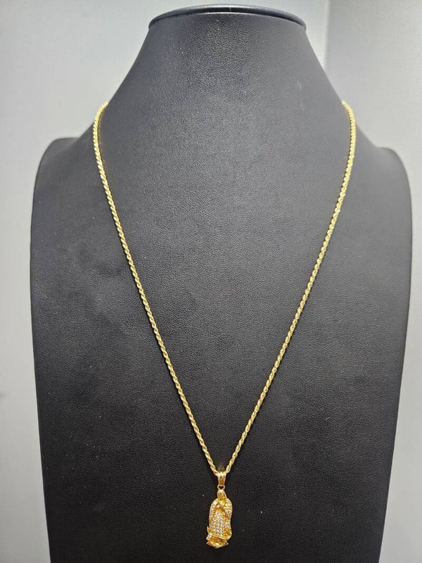 Soga mas medalla de la virgen 22 inch