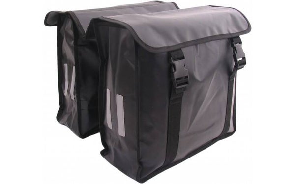 Dubbele fietstas Knus Bisonyl Zwart