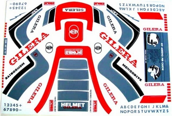 Gilera Stickerset Helm