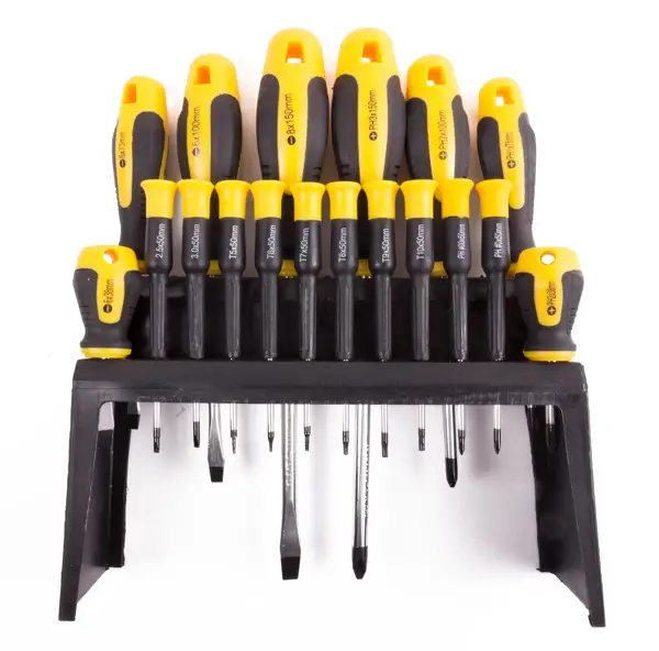 Schroevendraaierset 18-delig + standaard