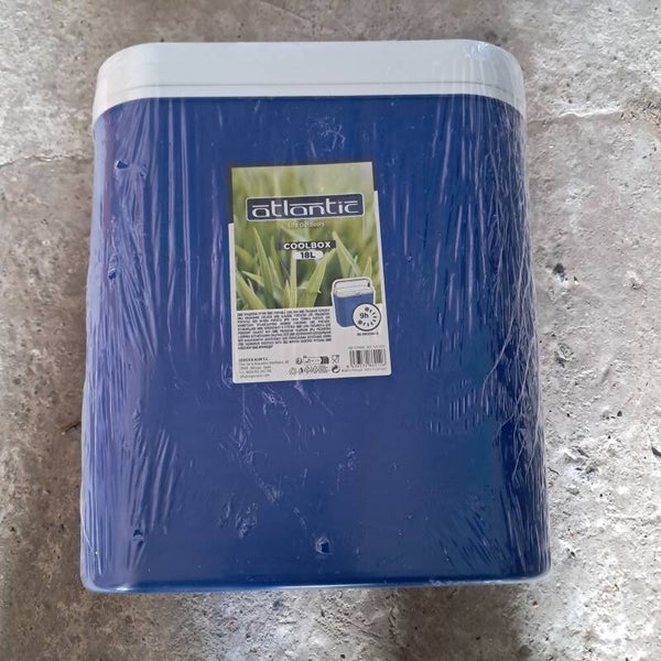 Blauwe koelbox van 18 liter