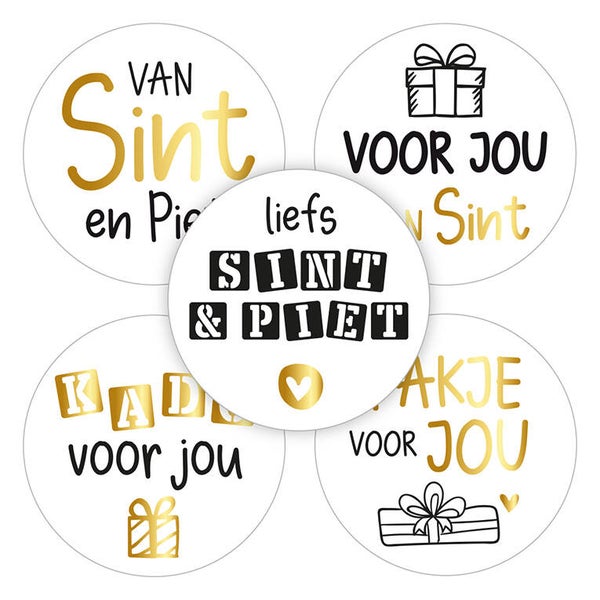 Sint Stickers (10x) - Pakjes speurtocht