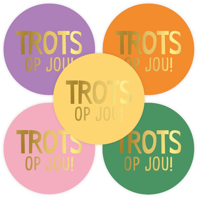 Stickers (10x) - Trots op jou!