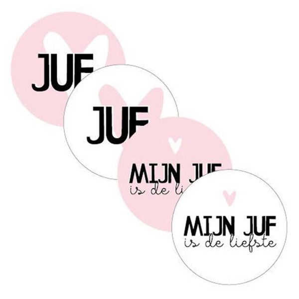 Stickers (10x) - Juffrouw