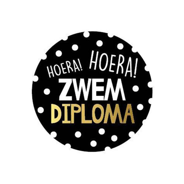Stickers (10x) - Zwemdiploma