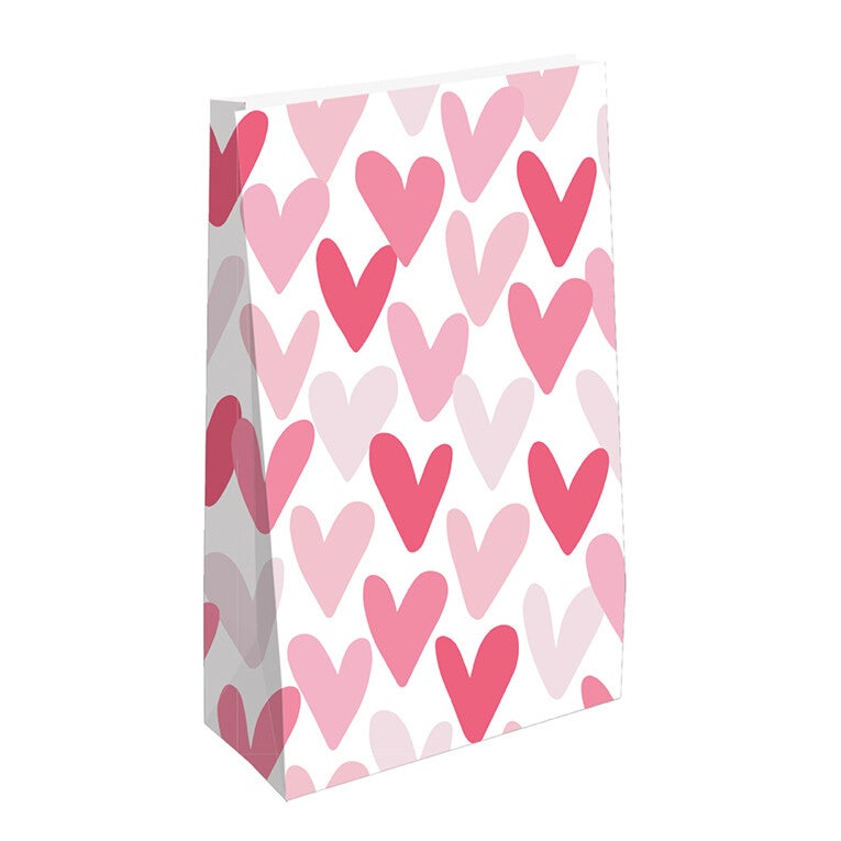 Blokzak - Hartjesregen roze