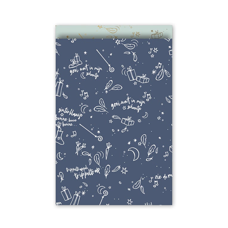 Sint Cadeauzakjes L (5x) - Sing along blauwmint