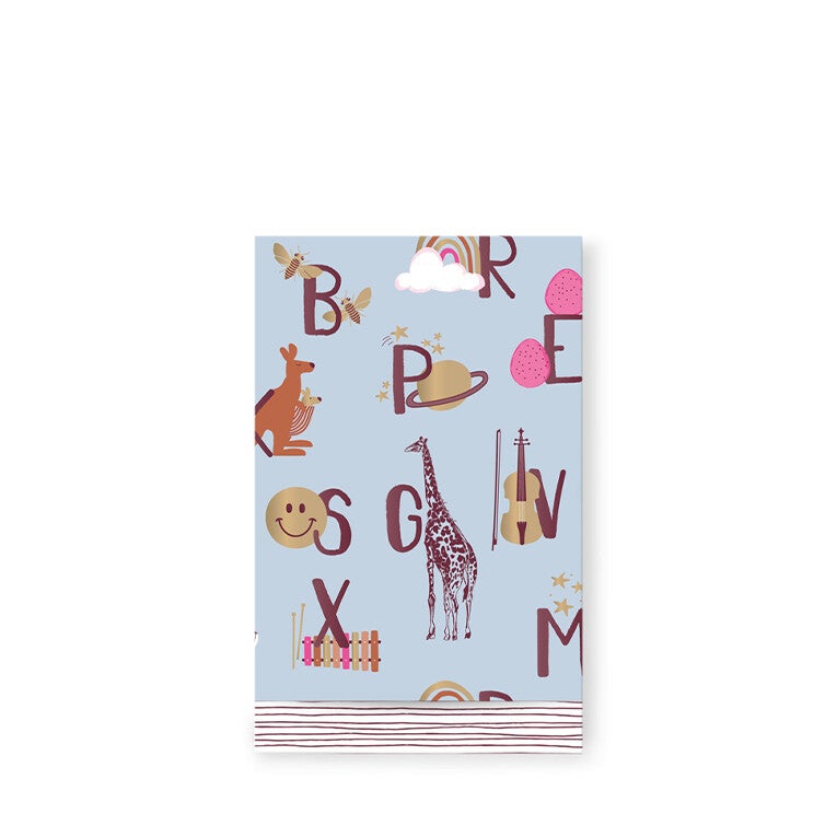 Cadeauzakjes M (5x) - ABC beet red