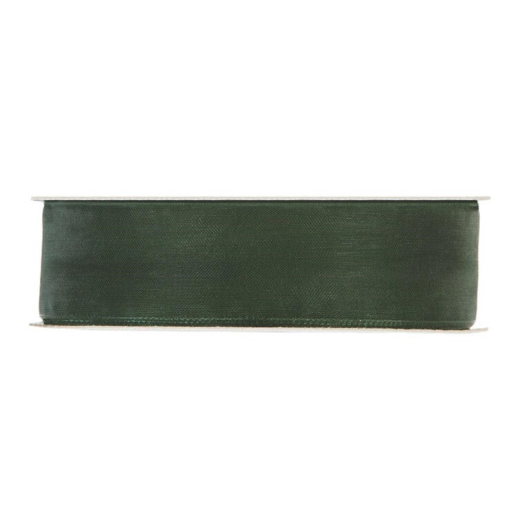 Organza lint - Donkergroen