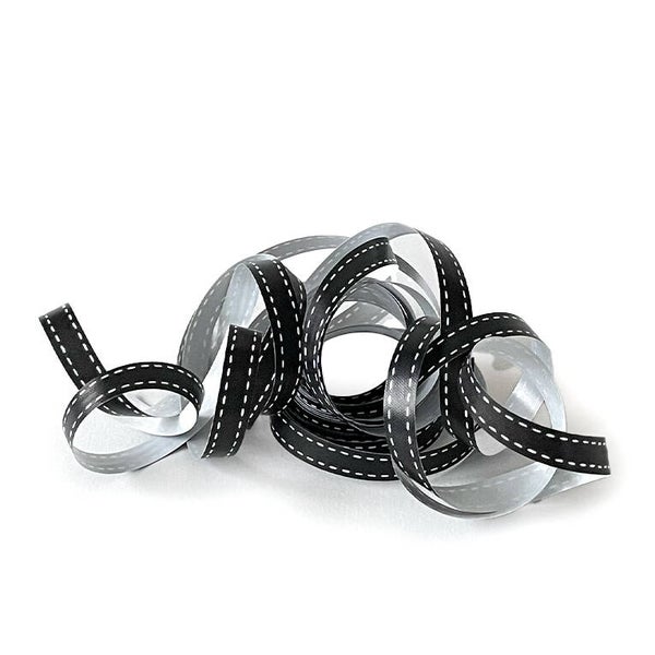 Bedrukt lint - Denim black