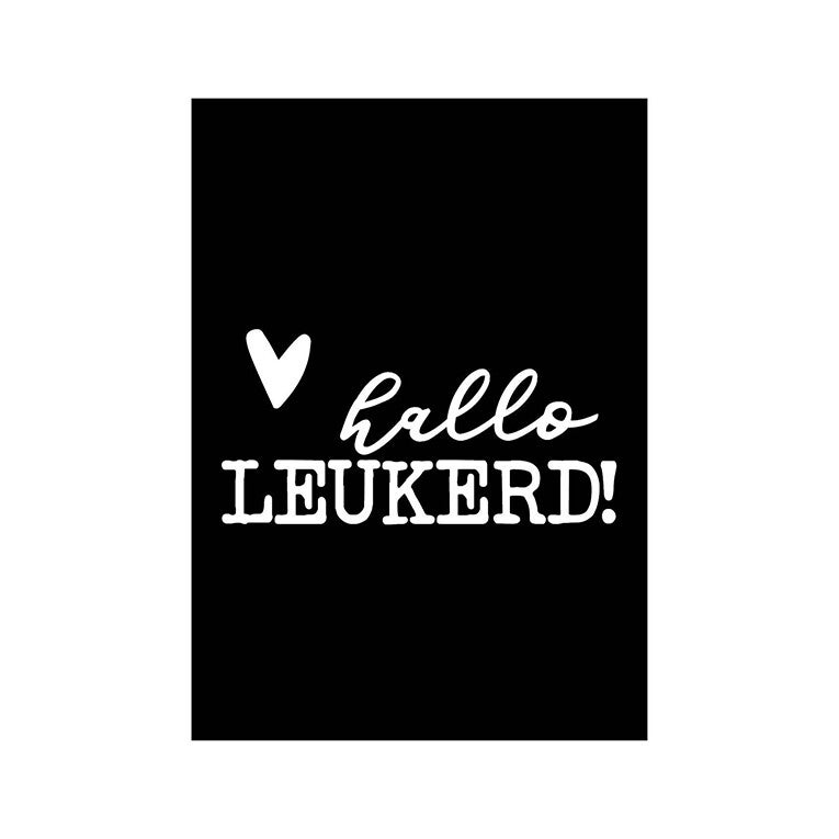 Wenskaart - Hallo leukerd