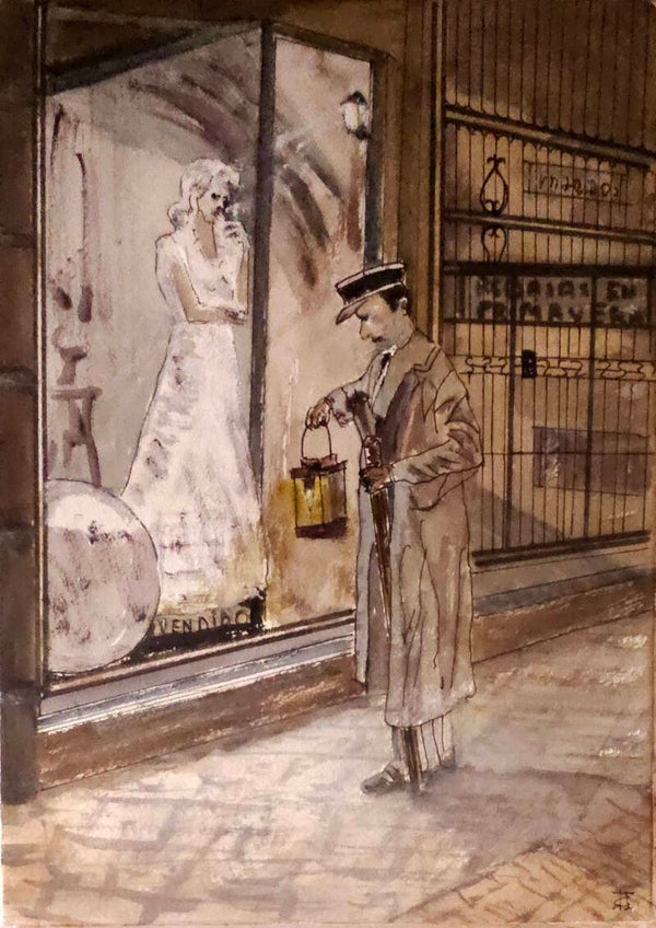 12- Ella esperaba en su vitrina verme doblar aquella esquina, como una novia