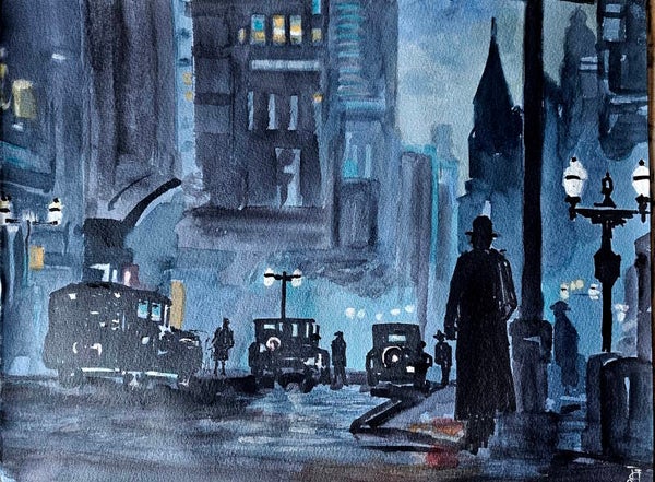 5- 'Dark Blue City'