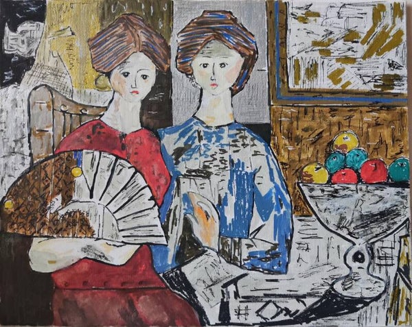 Señoritas con abanico