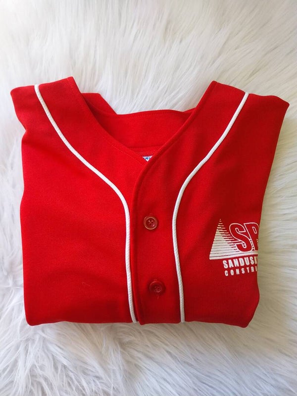 Vintage Base Ball Shirt/ Blouse