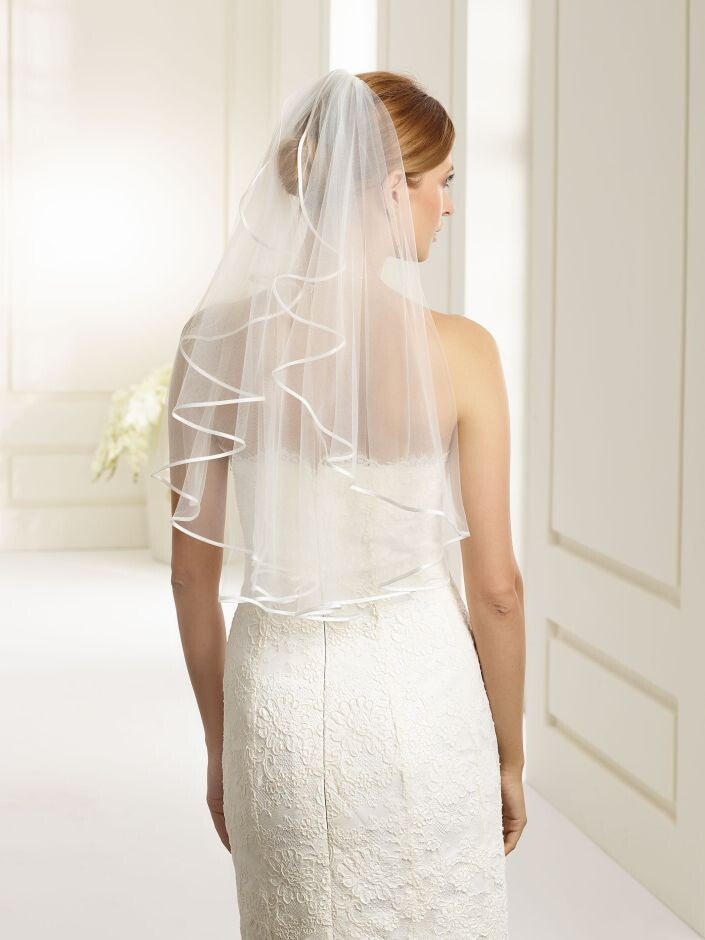 Soft Tulle Satin Veil