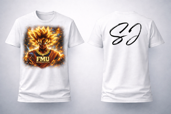 FMU Warriors SirJ White T Shirt