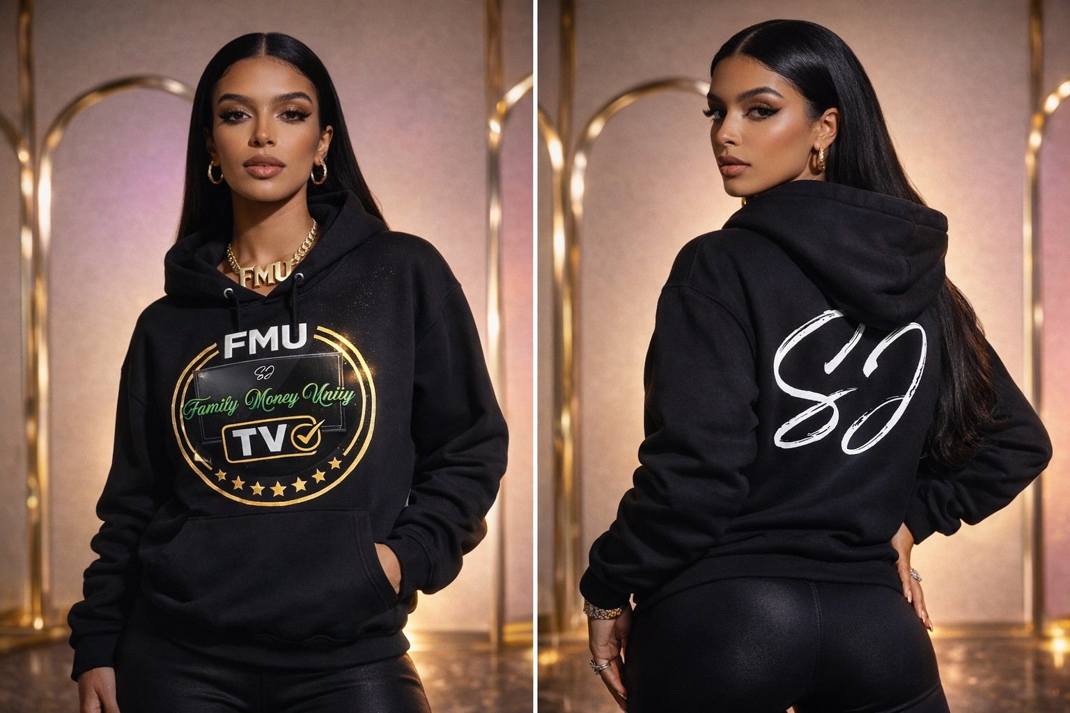 FMU TV Hoodie ( Custom Initial )