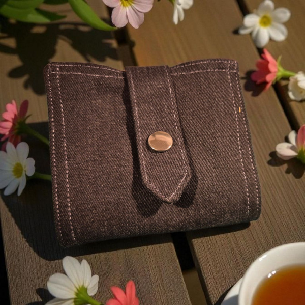 Falttasche bunt Blautöne