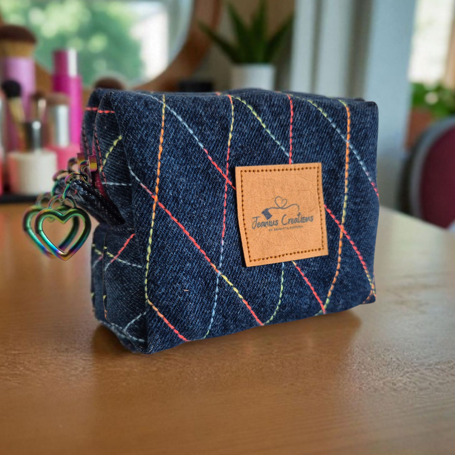 Boxy Bag midi bunt mit Muster