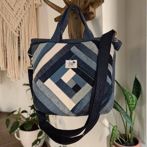 Handtasche Patchwork midi