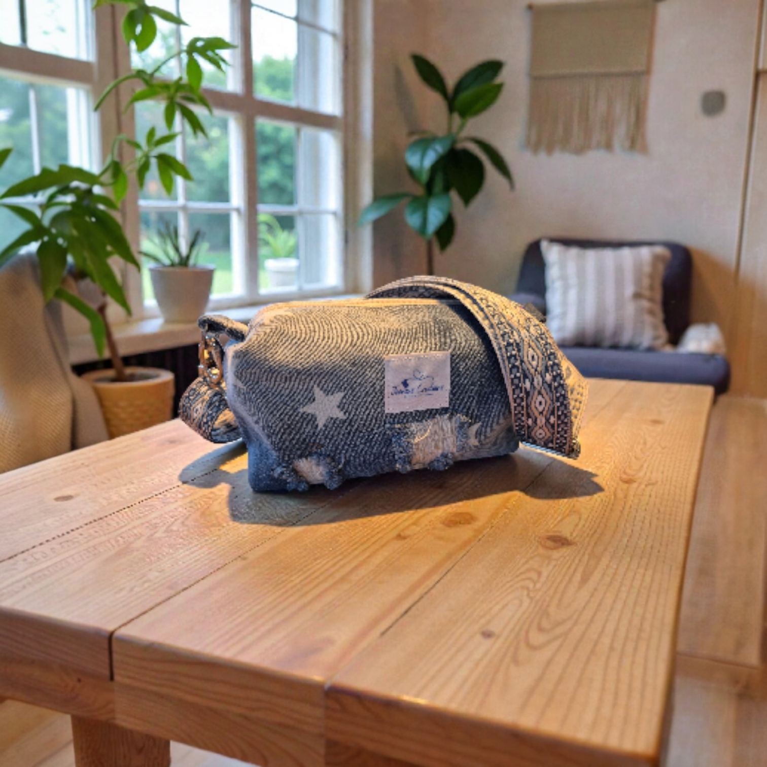 Boxy Bag Tasche mit Sternen klein