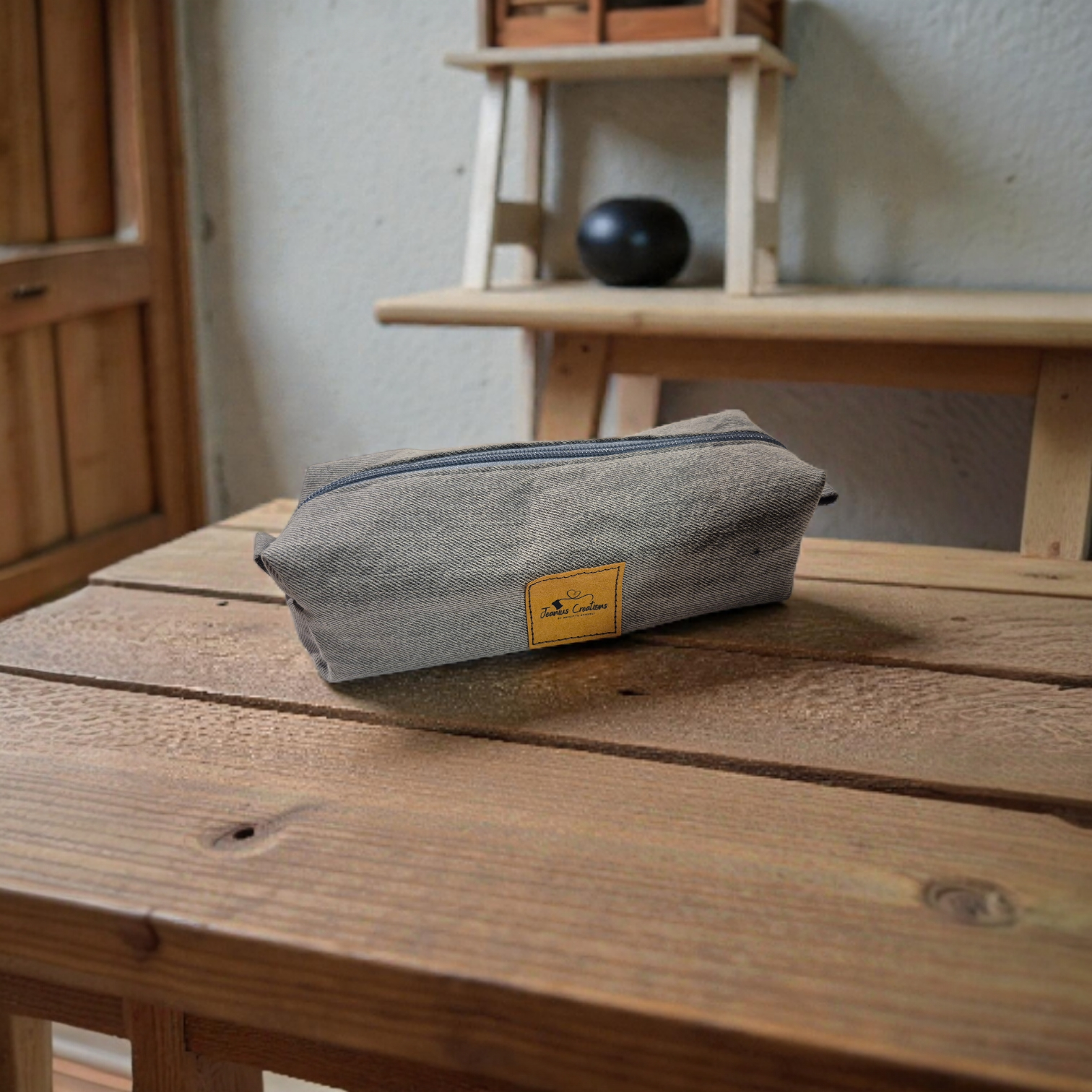 Stiftemäppchen Boxy Bag grau