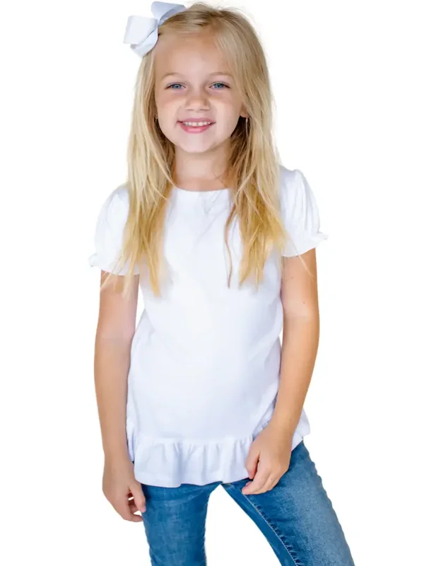 GIRLS RUFFLE SHIRT