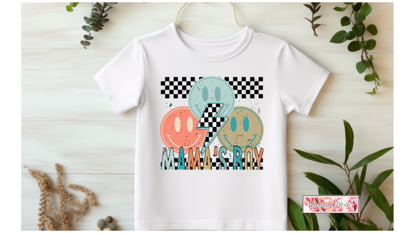 MAMAS BOY CHECKERED T