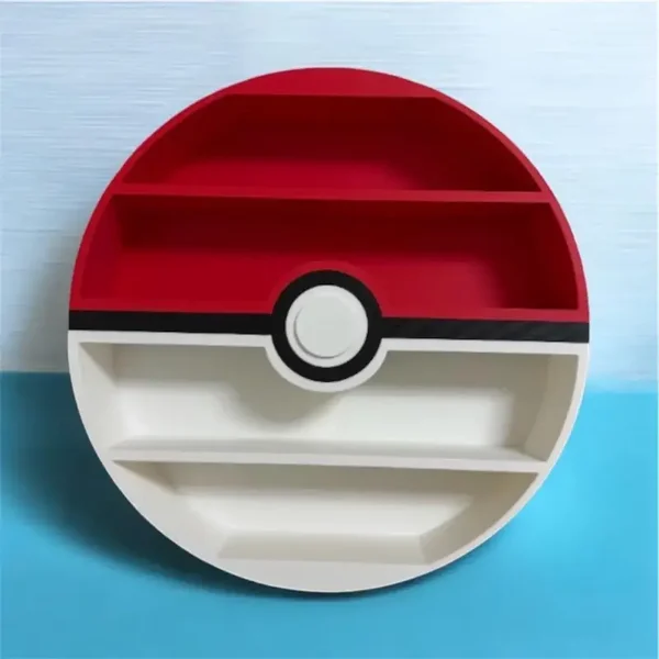 Poké-ball inspired display shelve,  mini figuring display