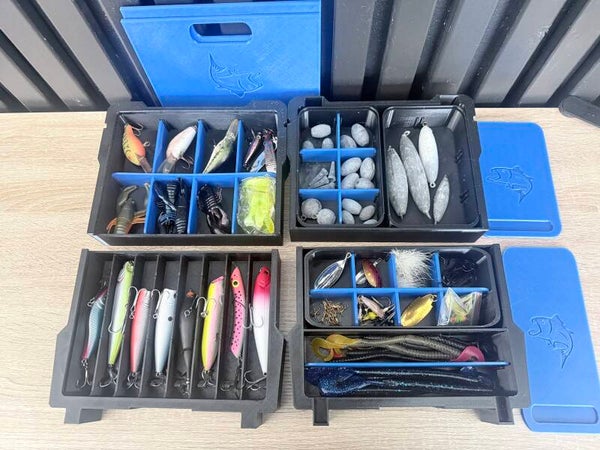 3D printed tackle insert for Milwaukee packout deep compact organizer