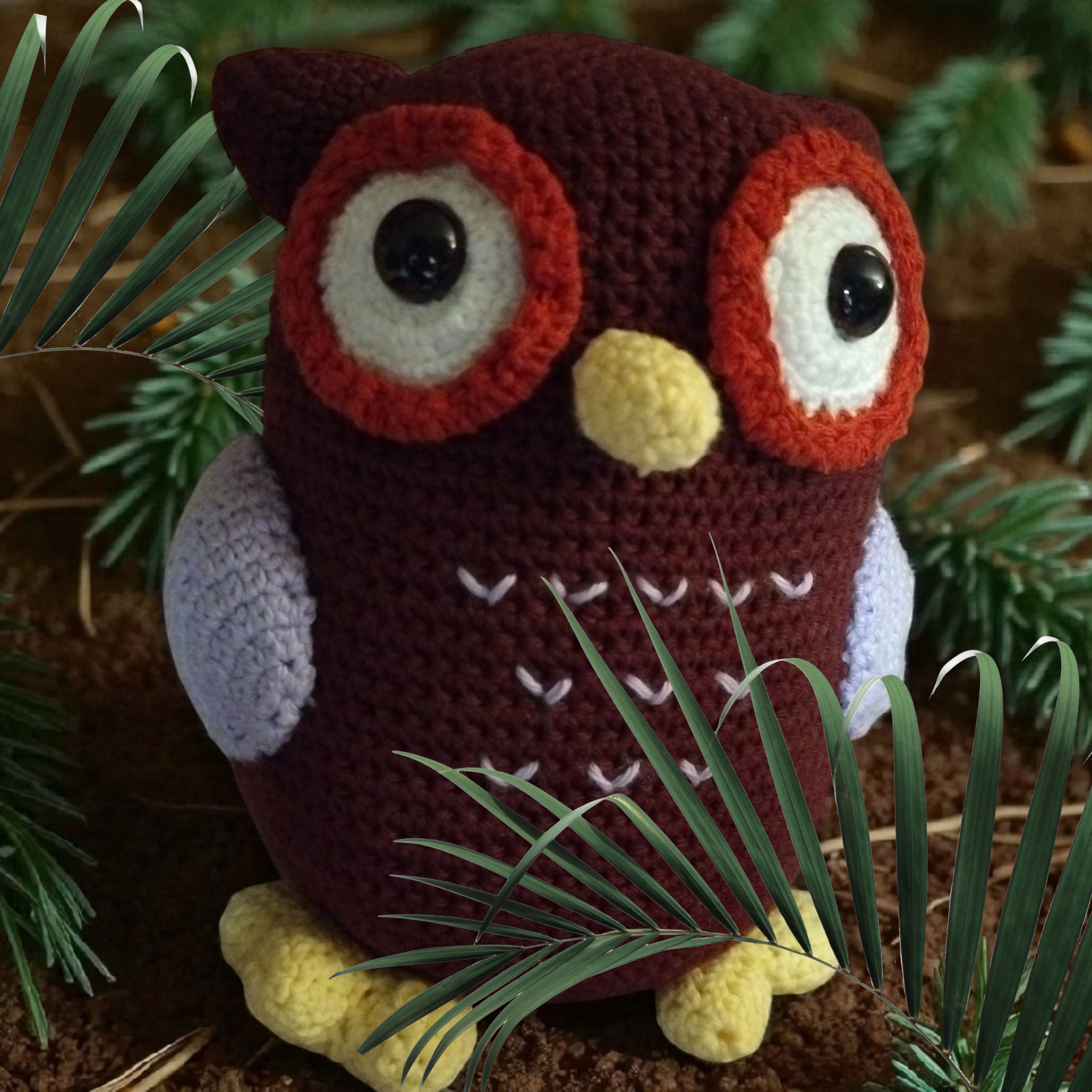 Amigurumi-Chouette déco ou doudou