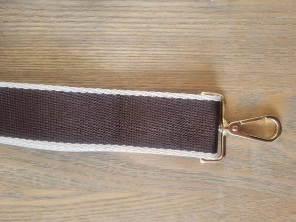 Bandouliere Marron et Blanche