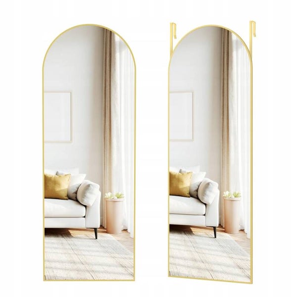 LUSTRO STOJĄCE DO SYPIALNI 120X40 ZŁOTE SONGMICS P114-5