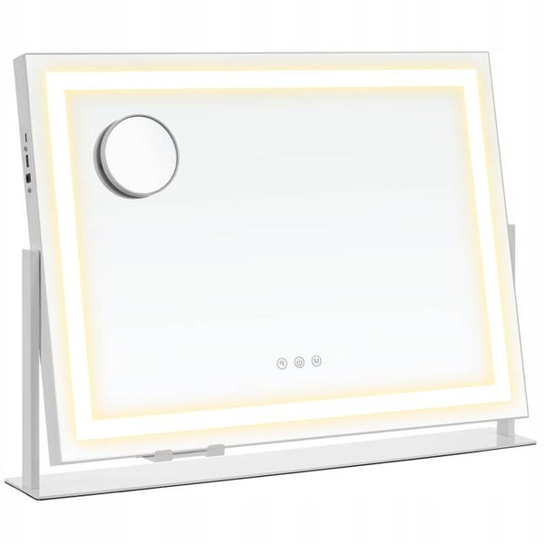 LUSTRO OŚWIETLENIE LED PORT ŁADOWANIA STEROWANIE DOTYKOWE POWIEKSZAJĄCE SONGMICS P129-2 P133-1 P137-7 P145-2
