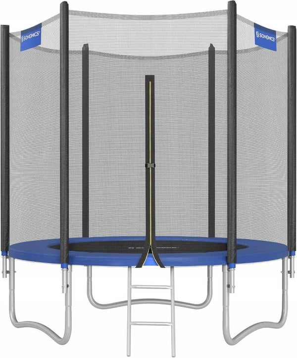 TRAMPOLINA 183CM OKRĄGŁA OGRODOWA Z OSŁONĄ SIATKĄ I DRABINKĄ SONGMICS P176-8