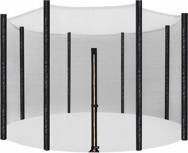 SIATKA ZABEZPIECZAJĄCA DO TRAMPOLINY Z SUWAKIME CZARNA 305cm 10FT SONGMICS P155-13