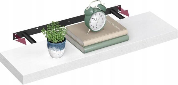 PÓŁKA ŚCIENNA SONGMICS WISZĄCA DEKORACJA 80x20CM BIAŁY P152-9