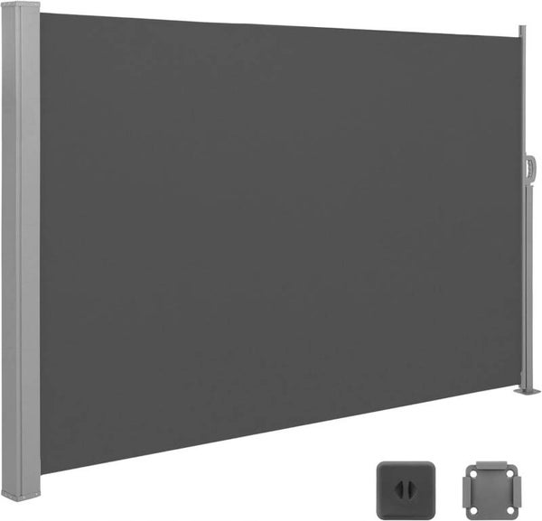 MARKIZA PIONOWA ROLETA BOCZNA ROZSUWANA PRZECIWSŁONECZNA + SŁUPEK 180x450cm SONGMICS P123-10