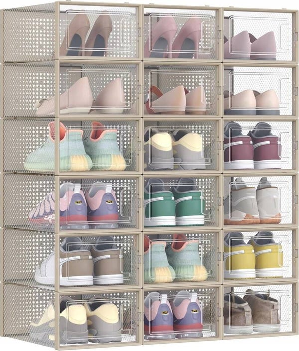 PUDEŁKA NA BUTY ORGANIZER NA BUTY SZAFKA MODUŁOWA SONGMICS PRZEŹROCZYSTY P146-8