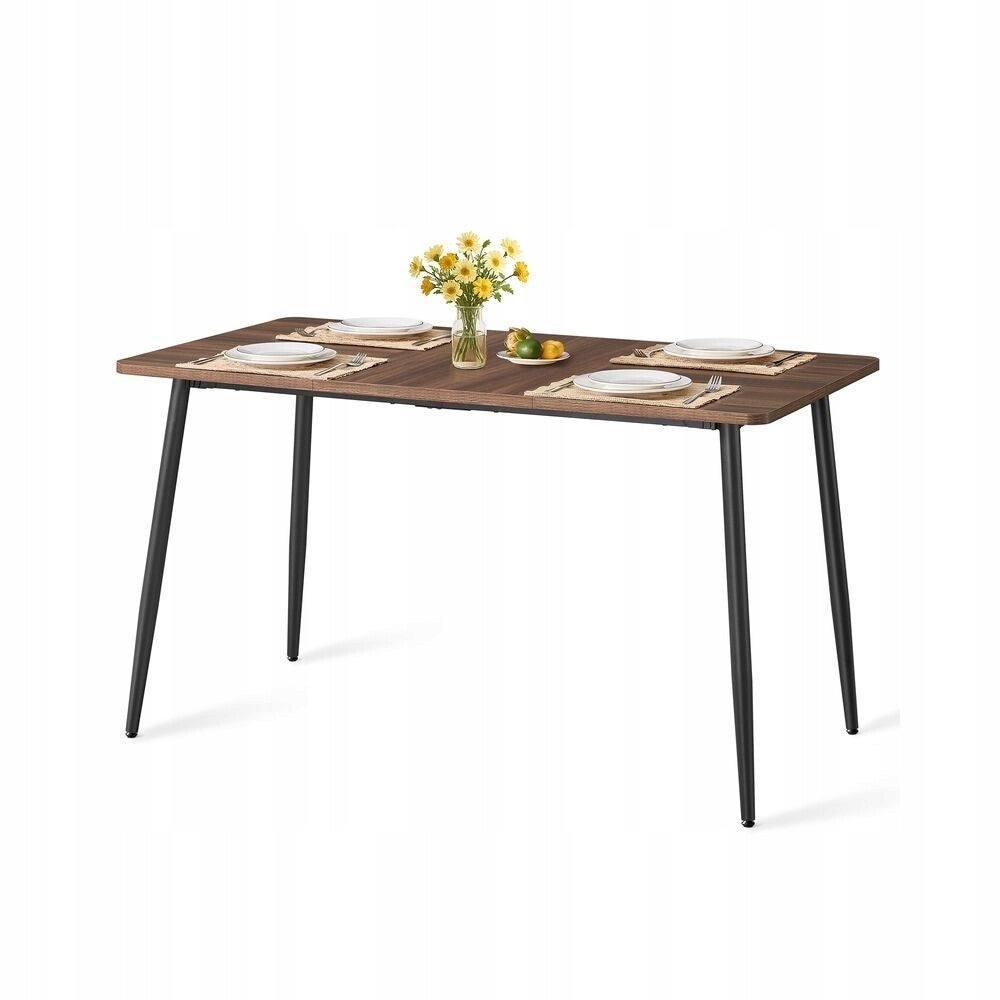 STÓŁ DO JADALNI SONGMICS 4-6 OSÓB ODPORNY NA WYSOKIE TEMP. 140x75cm ORZECH SONGMICS P146-1