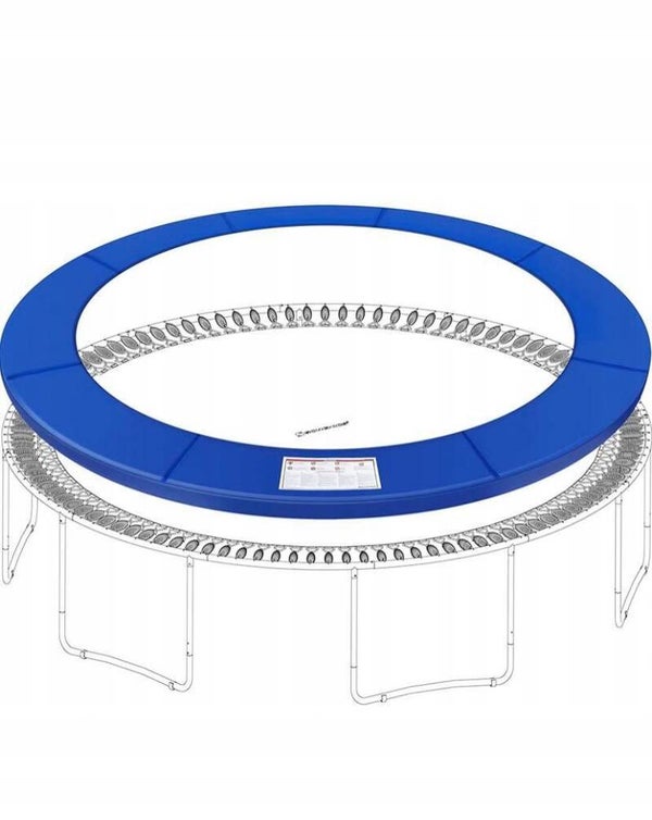 OSŁONA NA SPRĘŻYNY TRAMPOLINY NIEBIESKA SONGMICS 305-305CM POKROWIEC  P171-4
