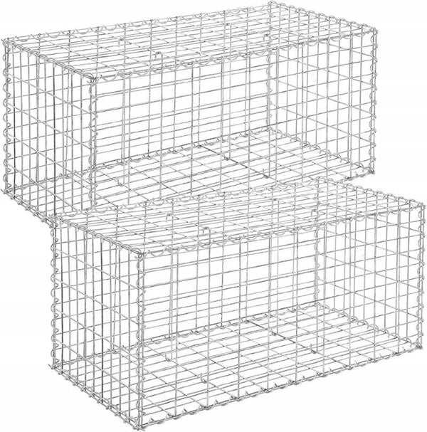 KOSZ GABIONOWY METALOWY NA KAMIENIE OCZO 5X10CM SONGMICS ZESTAW 2SZT OCYNK P126-21