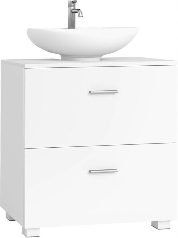 SZAFKA POD UMYWALKĘ CUSTOS COLLECTION 2 DUŻE SZUFLADY 60cm BIAŁA