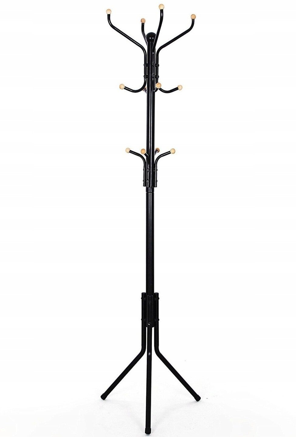 WIESZAK NA UBRANIA STABILNY CZARNY METALOWY H182CM DO PRZEDPOKOJU SONGMICS P167-15